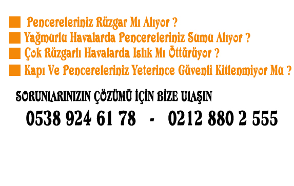 pencerem rüzgar, su alıyor